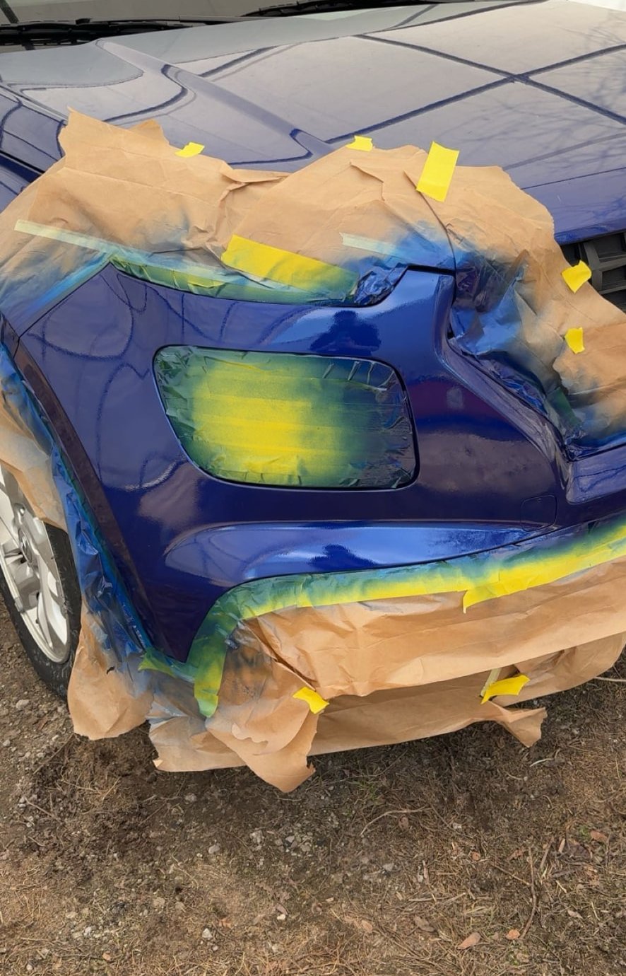 Fender & Bumper Respray — after the repair